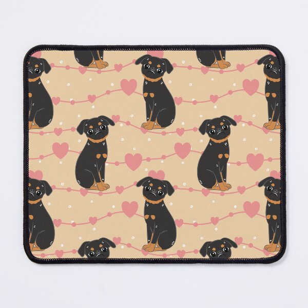 Item preview, Love Black and Tan Smooth-coated Brussels Griffon designed and sold by Lulupainting.