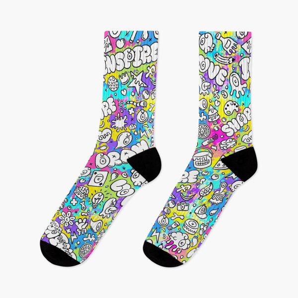 Item preview, Colorful Graffiti-style Doodles designed and sold by FloobDesigns.