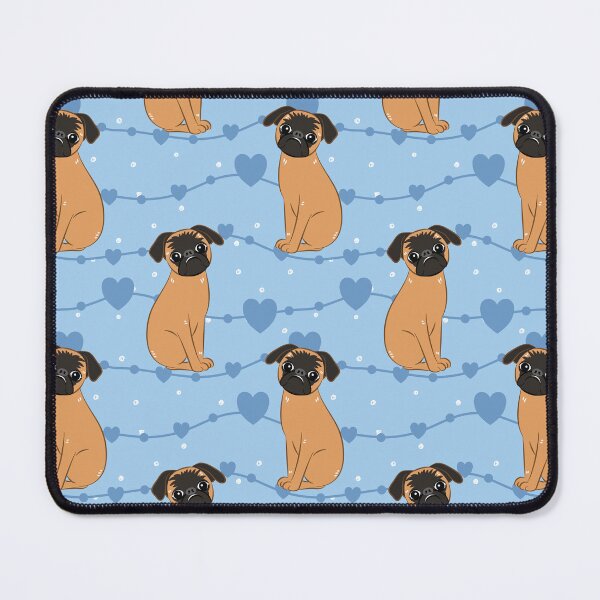 Item preview, Love Black Red Smooth-coated Brussels Griffon 1 designed and sold by Lulupainting.