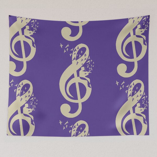 Item preview, Treble Clef -  Music Violin - Vintage designed and sold by barmalisiRTB.
