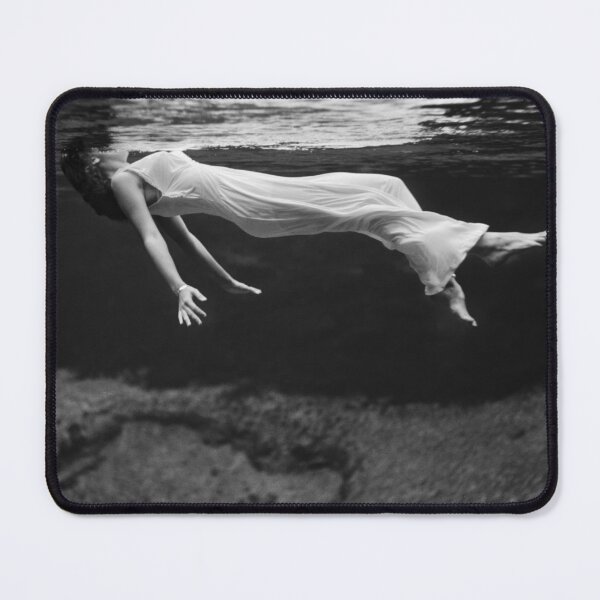 Item preview, Woman Floating Underwater, Vintage Black and White Photo designed and sold by modernretro.