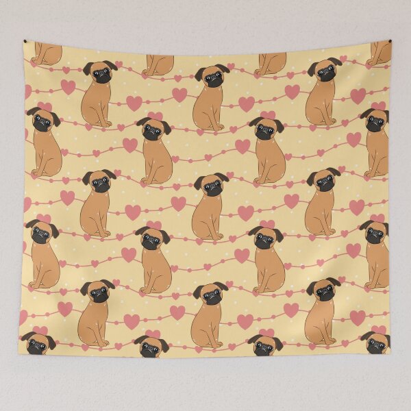 Item preview, Love Black Red Smooth-coated Brussels Griffon 2 designed and sold by Lulupainting.