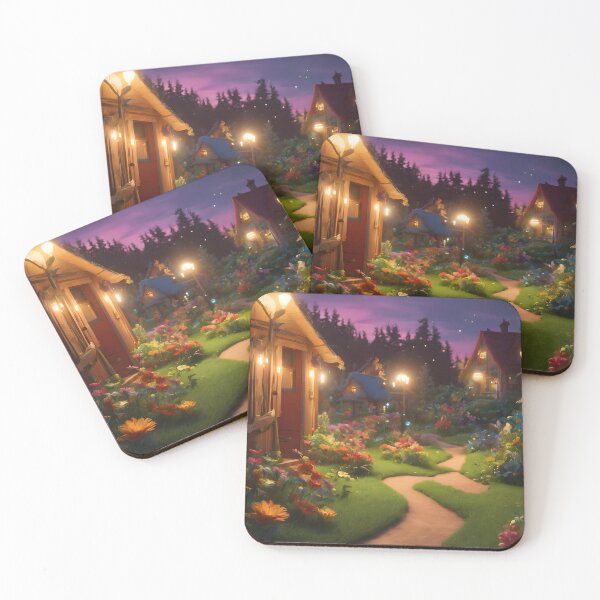Item preview, Magical Fairy Village designed and sold by PrettyGirl Gallery.