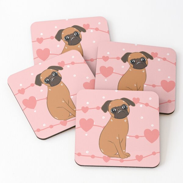 Item preview, Love Black Red Smooth-coated Brussels Griffon 3 designed and sold by Lulupainting.