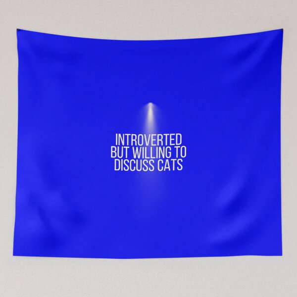 Item preview, Introverted But Willing To Discuss Cats designed and sold by Echo Aesthetics.