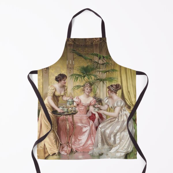 Item preview, Women Enjoying Afternoon Tea, Vintage Wall Art designed and sold by vintagevivian.