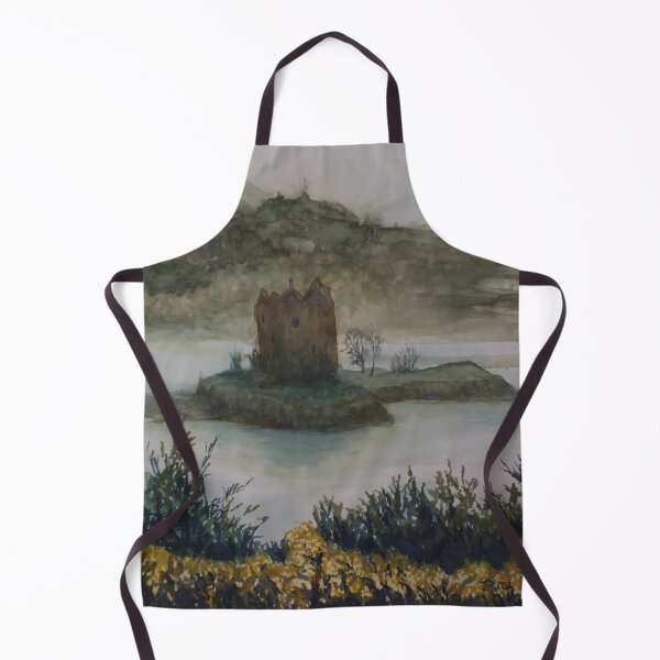 Item preview, Castle Stalker watercolor painting by J Douglas Dalrymple designed and sold by edge-studios.