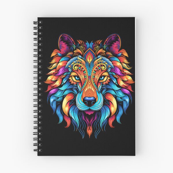 Item preview, Colorful Wolf Face designed and sold by Win Hardy.