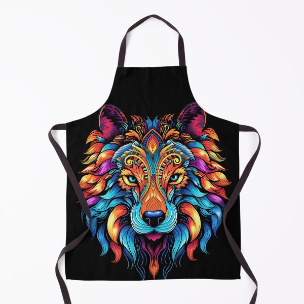 Item preview, Colorful Wolf Face designed and sold by Win Hardy.