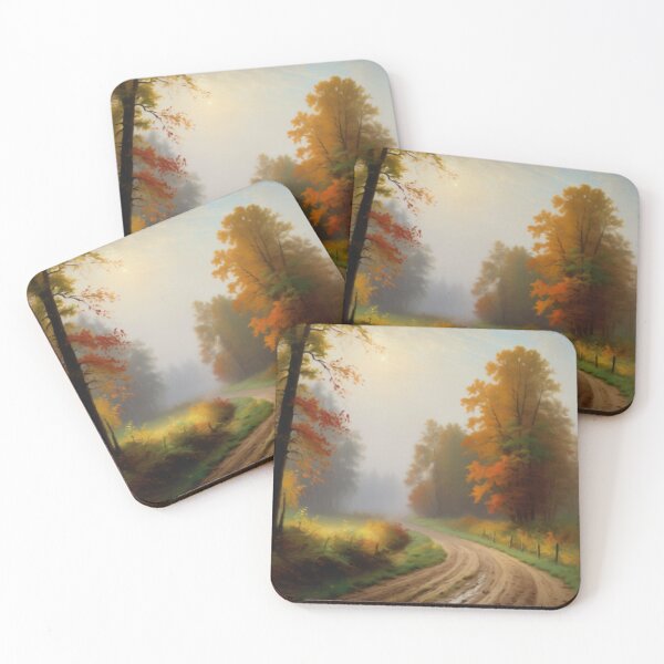 Item preview, Serene Autumn Forest Path designed and sold by Zeph1.