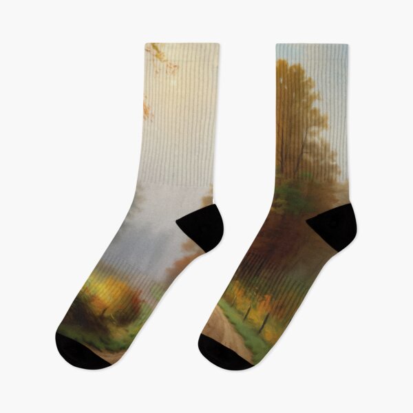 Item preview, Serene Autumn Forest Path designed and sold by Zeph1.