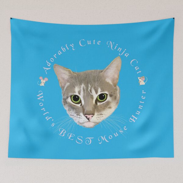 Item preview, Sir Tiddles Worlds GREATEST Mouse Hunter Brown Tabby cat designed and sold by StudioTanoshiiNeko.