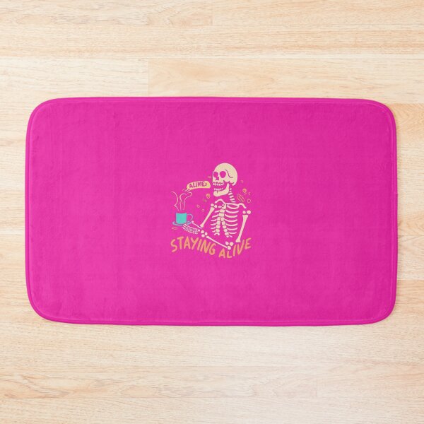 Item preview, Skeleton Enjoying Coffee-Staying Alive designed and sold by Mohommadzaki Mulla.