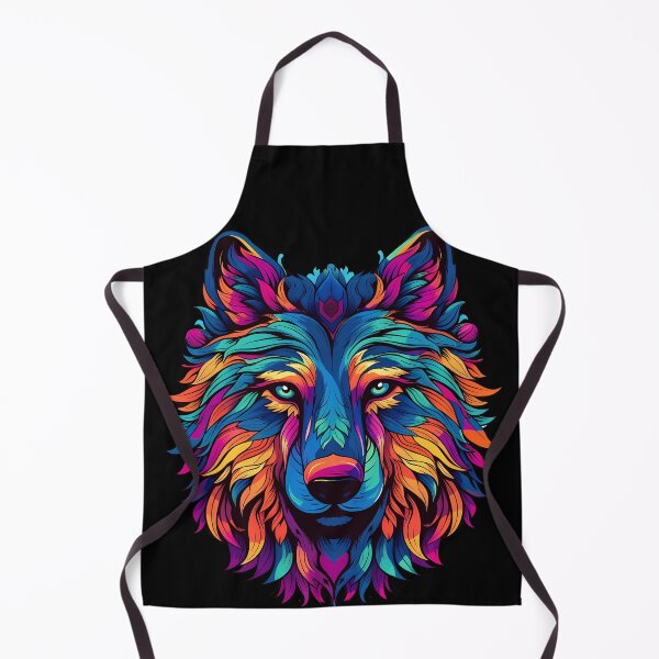 Item preview, Colorful Wolf Face designed and sold by Win Hardy.