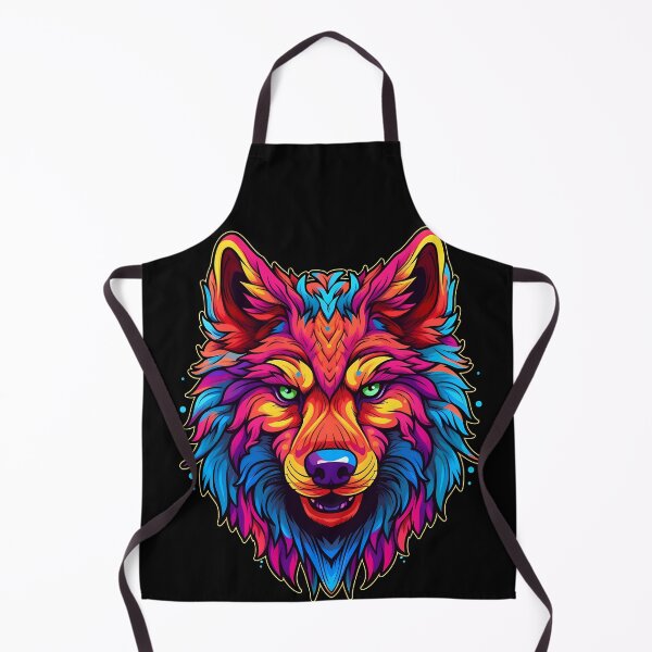 Item preview, Colorful Wolf Face designed and sold by Win Hardy.