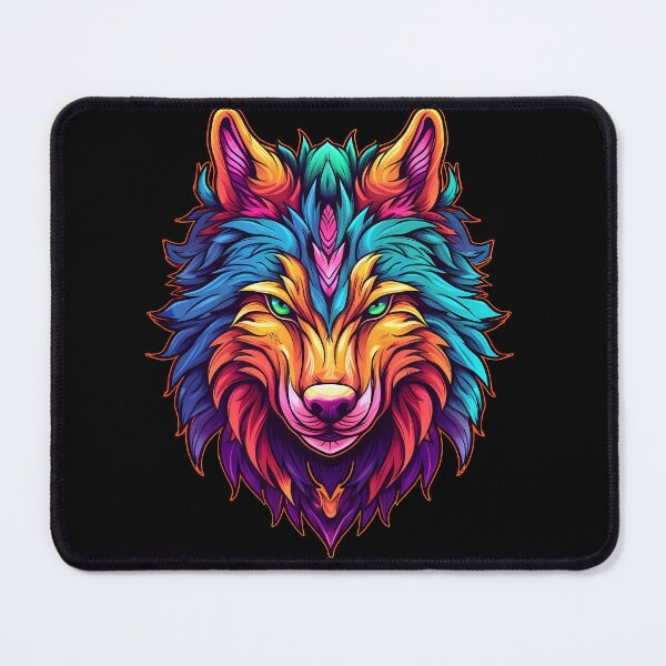 Item preview, Colorful Wolf Face designed and sold by Win Hardy.
