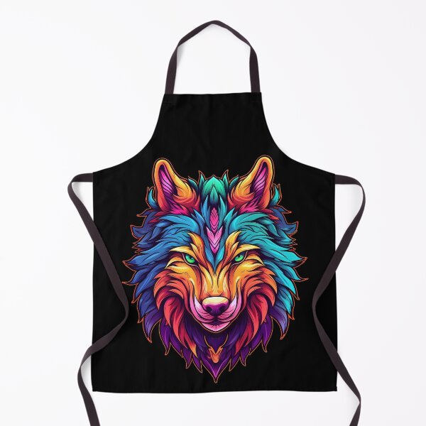 Item preview, Colorful Wolf Face designed and sold by Win Hardy.