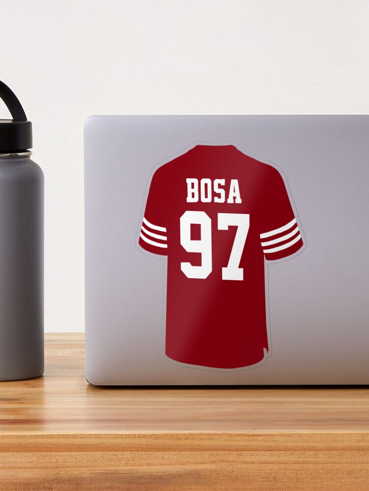 Nick Bosa Jersey Sticker for Sale by aenewby