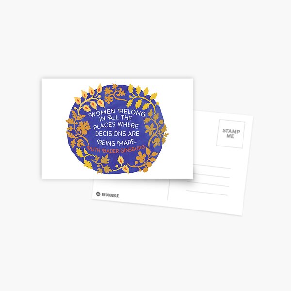Item preview, Women Belong In All The Places Where Decisions Are Being Made, Ruth Bader Ginsburg designed and sold by fabfeminist.