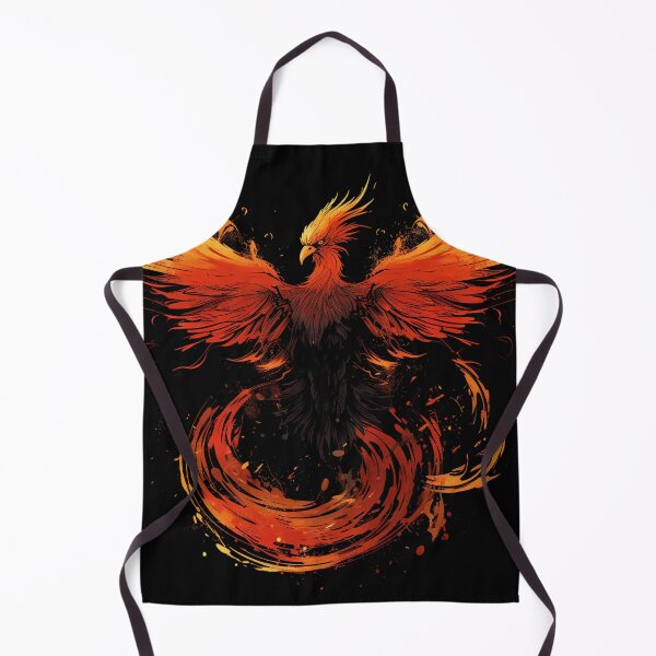 Item preview, Magical Street Art Graffiti Red Fire Phoenix Black designed and sold by GVRDesign.