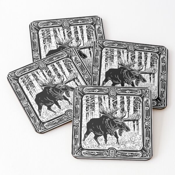 Item preview, Art Nouveau Moose Illustration designed and sold by WildComfrey.