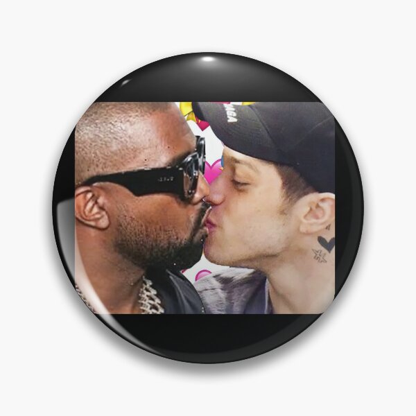Item preview, Pete Davidson Kanye Ye West Kissing Valentine's Day Love Gay Gaming Mouse Pad designed and sold by GregoryMendoza.