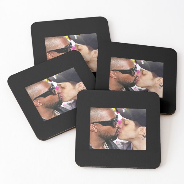 Item preview, Pete Davidson Kanye Ye West Kissing Valentine's Day Love Gay Gaming Mouse Pad designed and sold by GregoryMendoza.