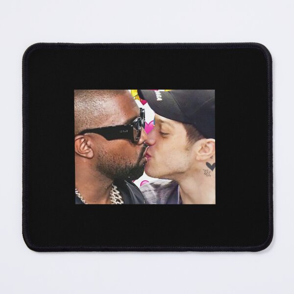 Item preview, Pete Davidson Kanye Ye West Kissing Valentine's Day Love Gay Gaming Mouse Pad designed and sold by GregoryMendoza.
