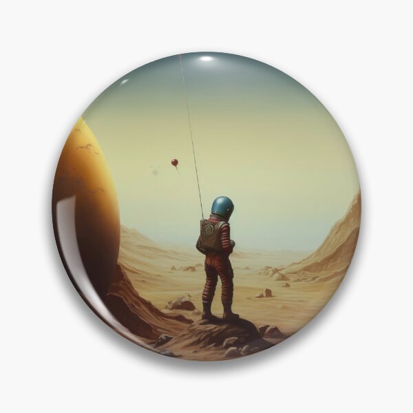 Item preview, Martian Astronaut tests Atmosphere with Ballons designed and sold by Peter LOPEZ.