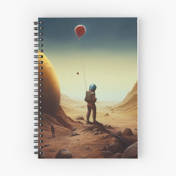 Item preview, Martian Astronaut tests Atmosphere with Ballons designed and sold by Peter LOPEZ.