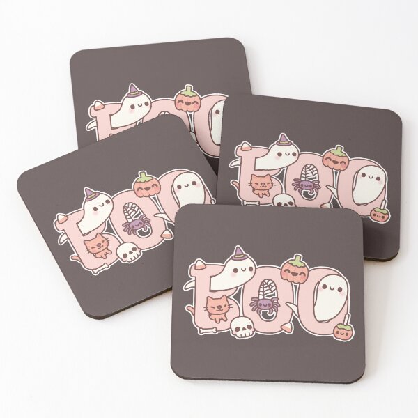 Item preview, Boo Cute Ghosts Spider Pumpkin And Cat Halloween Greeting designed and sold by rustydoodle.