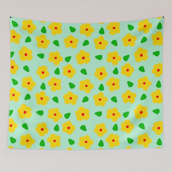 Item preview, patrón floral amarillo abstracto designed and sold by NAGNE.