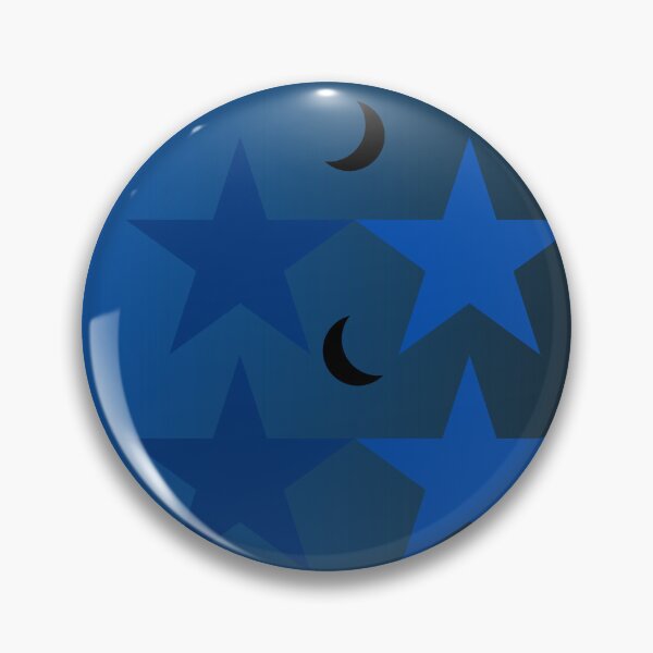 Item preview, Blueness in the Night-Blue Stars and Black Crescent Moons/Gradient Sky designed and sold by ShaunSandhu.