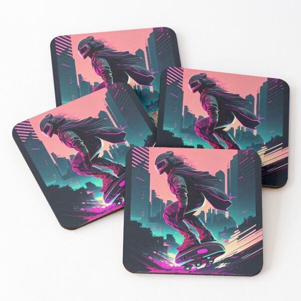 Item preview, Futuristic Hoverboard Rider designed and sold by entwithanaxe.
