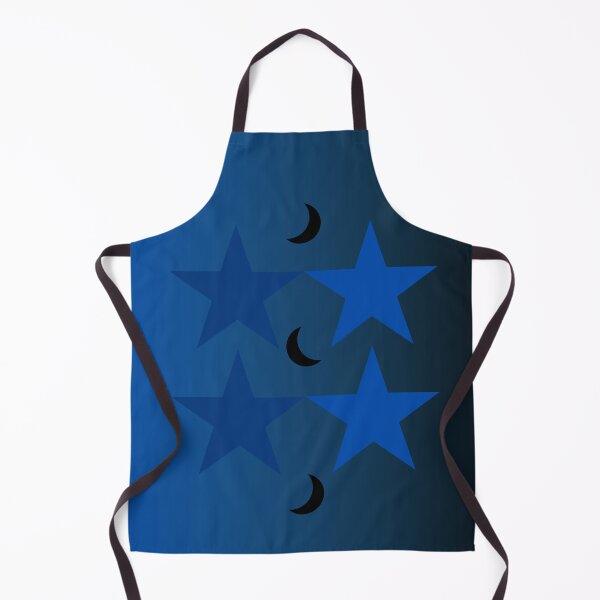 Item preview, Blueness in the Night-Blue Stars and Black Crescent Moons/Gradient Sky designed and sold by ShaunSandhu.