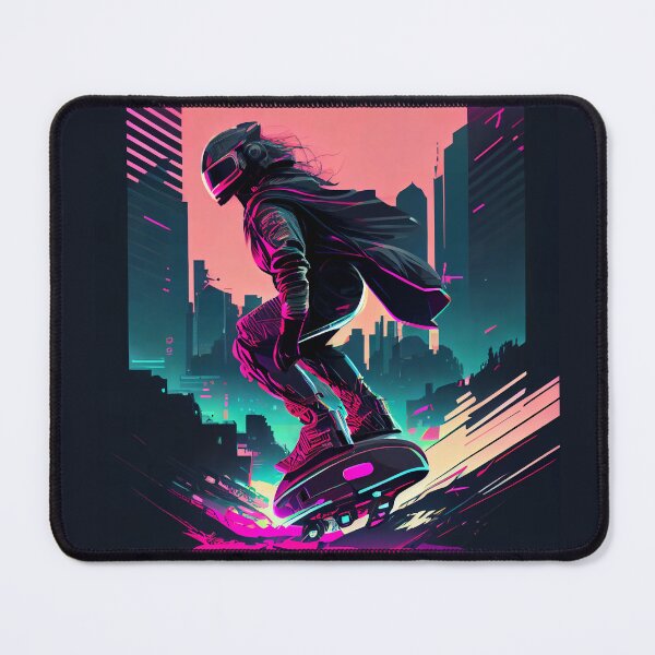 Item preview, Futuristic Hoverboard Rider designed and sold by entwithanaxe.