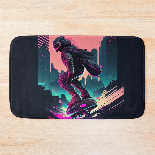 Item preview, Futuristic Hoverboard Rider designed and sold by entwithanaxe.