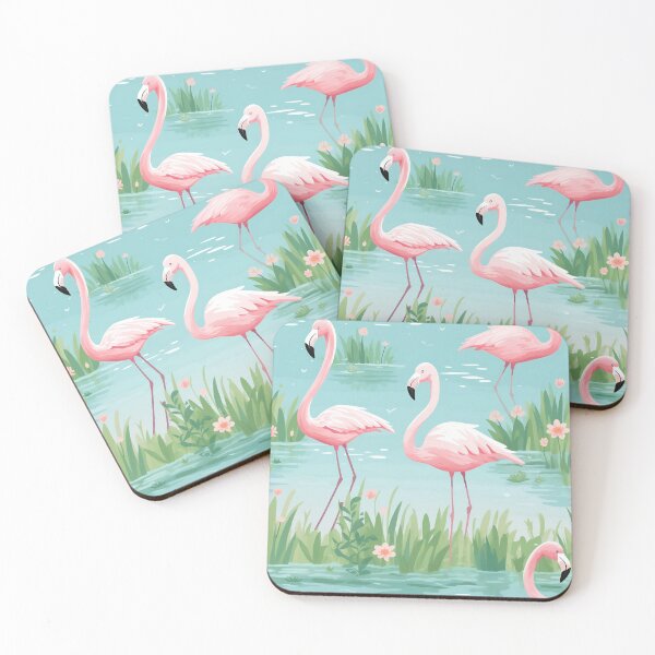 Item preview, Beautiful Flamingos designed and sold by QuixoticDigital.