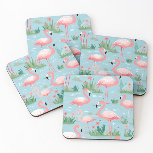 Item preview, Pretty Pink Flamingos designed and sold by QuixoticDigital.