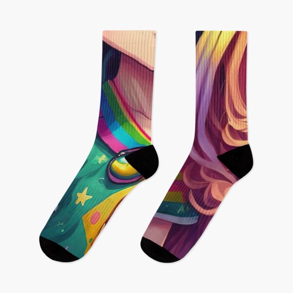 Item preview, The Girl With the Rainbow Hair designed and sold by RuthFurtado.