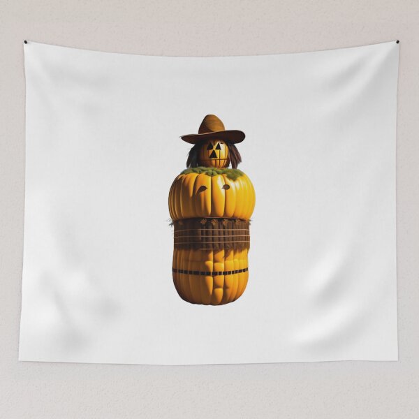 Item preview, Scarecrow Pumpkin man for halloween 2023 designed and sold by 4SeasonsDesigns.