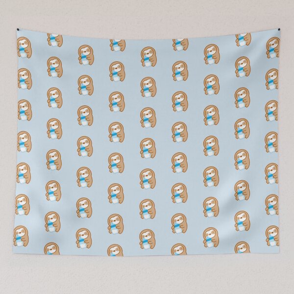 Item preview, Cute Blue Baby Bottle Sloth  designed and sold by theslothinme.