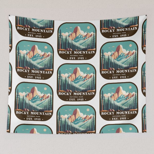 Item preview, Vintage Rocky Mountain National Park designed and sold by RabbitK.