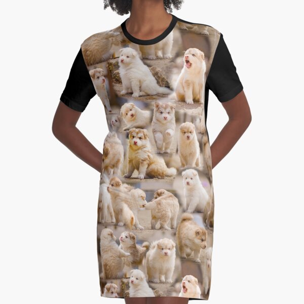 Loitsu - Finnish Lapphund Puppies Graphic T-Shirt Dress