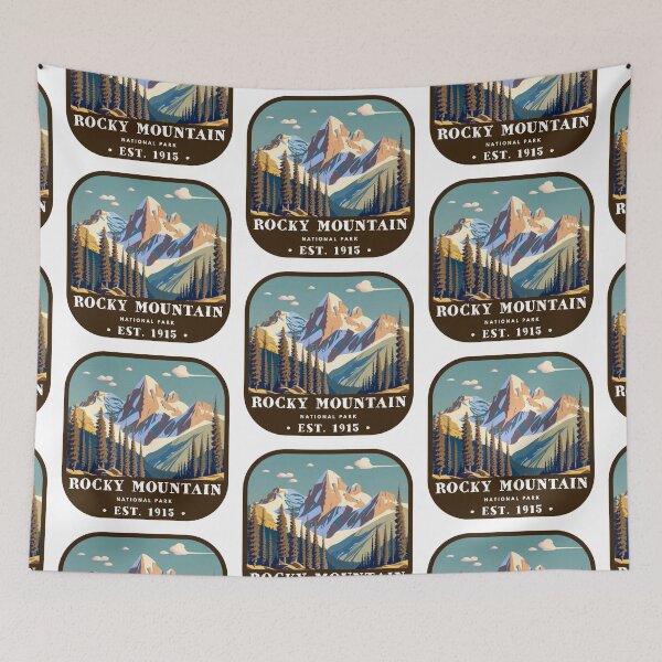 Item preview, Vintage Rocky Mountain National Park designed and sold by RabbitK.