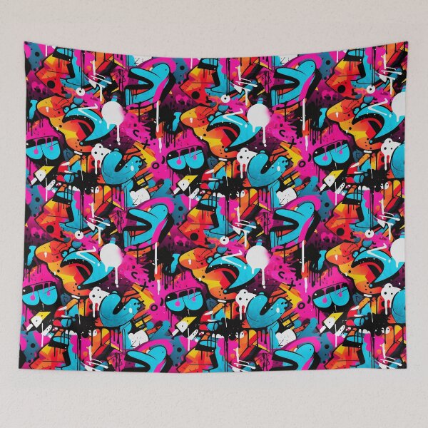 Item preview, Tagged Subway Graffiti designed and sold by QuixoticDigital.