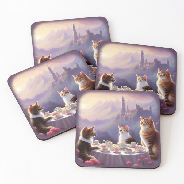 Item preview, Cats Having a Tea Party designed and sold by TheLilacBat.