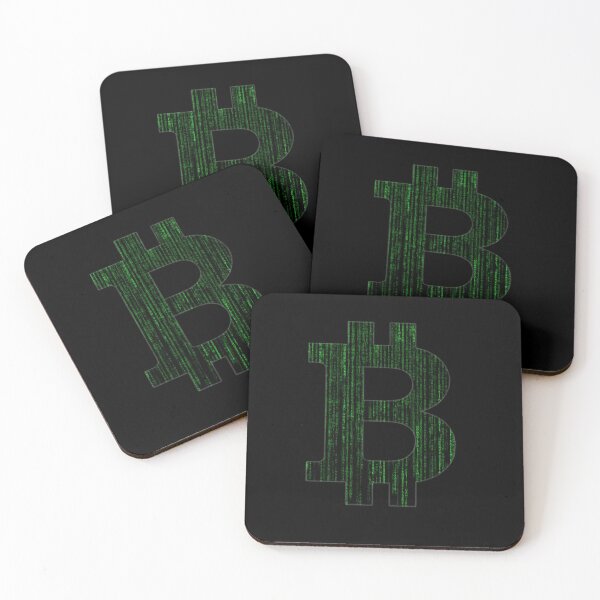 Item preview, The Matrix code Bitcoin logo designed and sold by Cryptoquack.