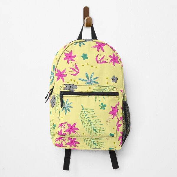 Item preview, Colourful purple yellow green wildflowers designed and sold by SerahO.