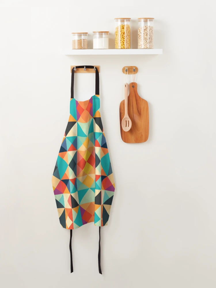 Thumbnail 4 of 6, Apron, Geometric Pattern designed and sold by MagicColorPrint.